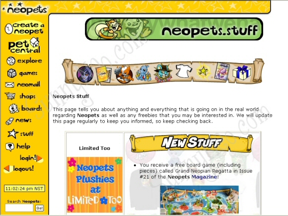 Neopets Merchandise Database