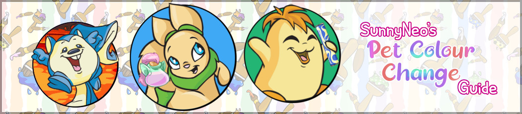 Pet Colour Changes - coverage guide at SunnyNeo