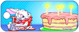 Cybunny Birthday Tag